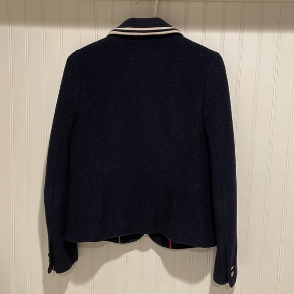 Tory Burch navy wool blazer small - Picture 8 of 9
